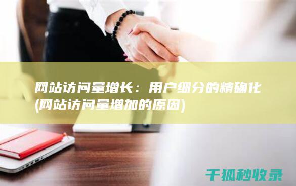 网站访问量增长：用户细分的精确化 (网站访问量增加的原因)