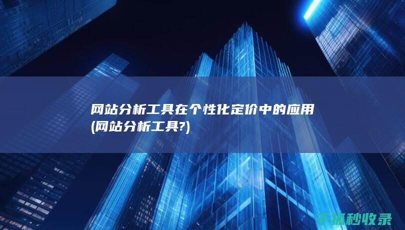 网站分析工具在个性化定价中的应用 (网站分析工具?)